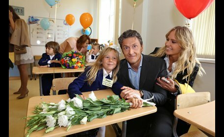 Первого сентября дети звезд тоже пошли в школу